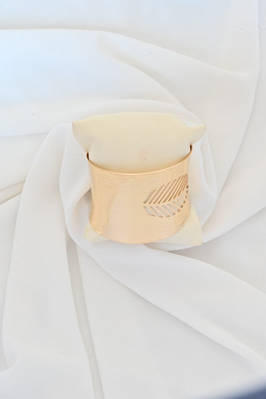 Gold StainlessCharm Plated Cuff