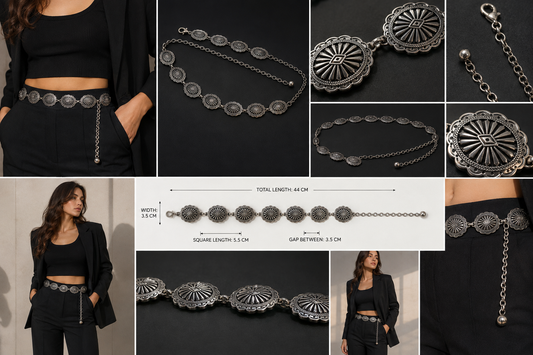 Luxe Vintage Medallion Belly Chain Belt