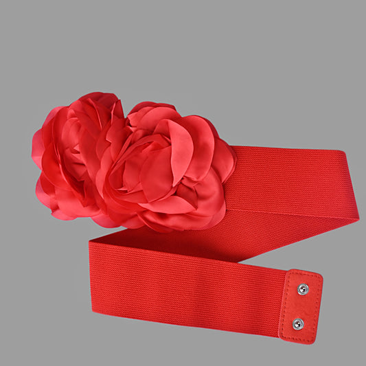 Rose Flora fashion belly Wide belt