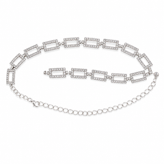Luxe Rhinestone Link Waist Belt