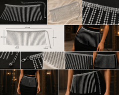 Luxe Multi-Row Rhinestone Belly Chain
