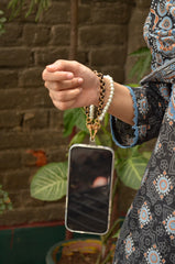 Pearl Star Charming Wrist Strap Phone Case Rope Jewelry for Women Trendy Love Pearl Beaded Phone Chain