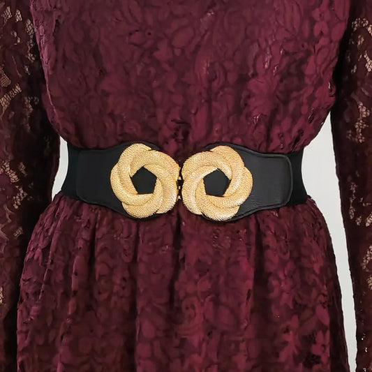 Wide elastic belt
