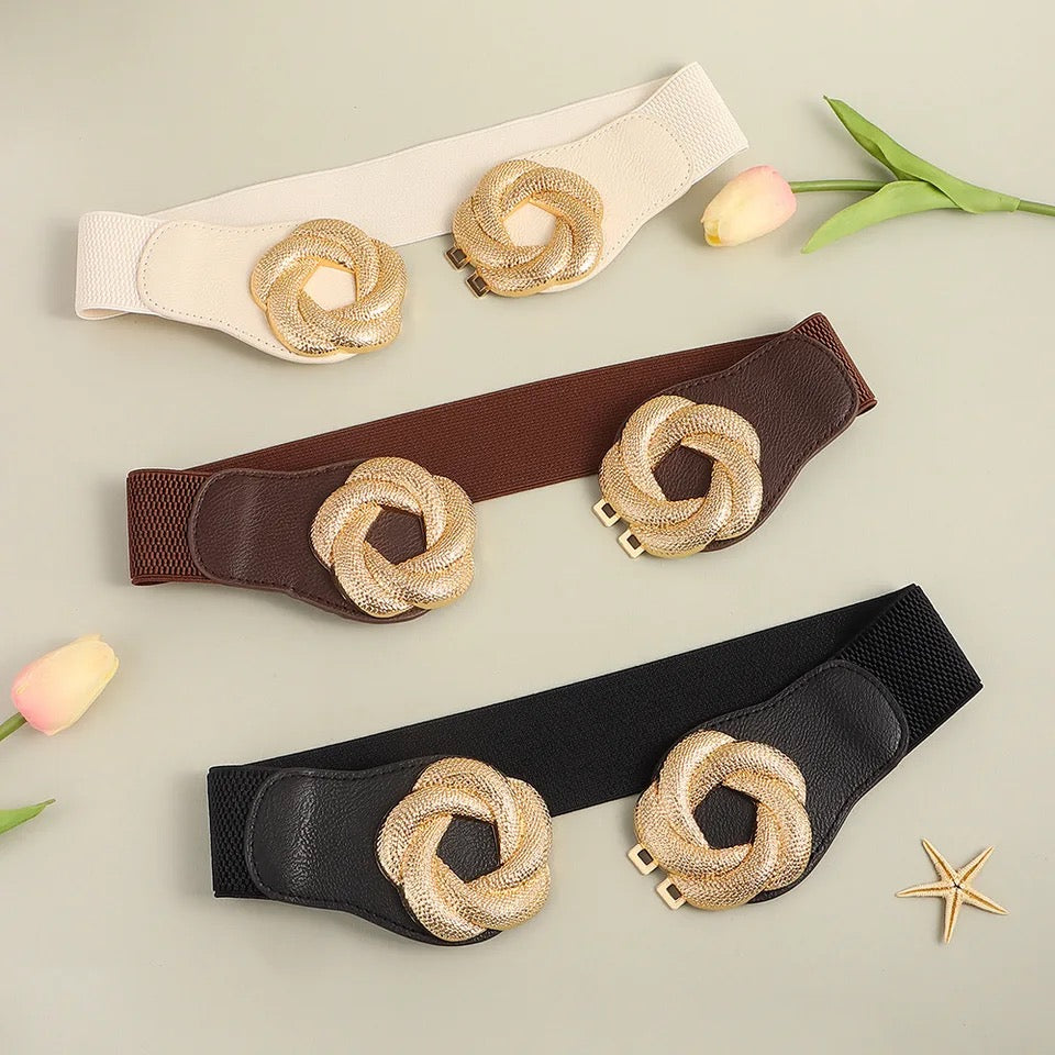 Wide elastic belt