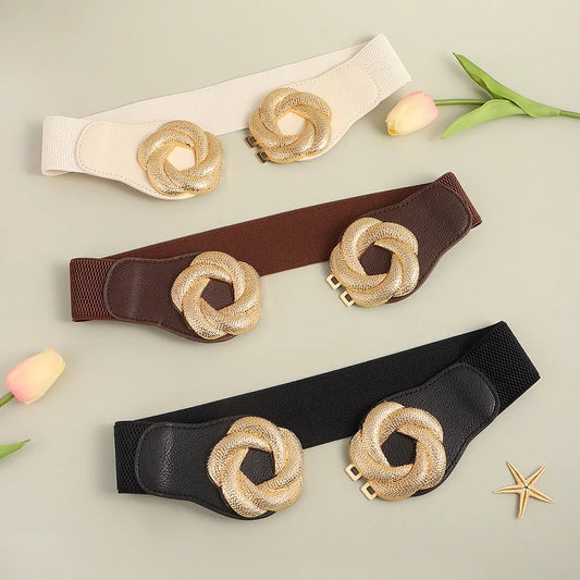 Wide elastic belt