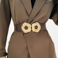 Wide elastic belt
