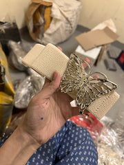 Wide elastic belt