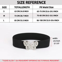 Wide elastic belt