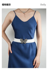Wide elastic belt