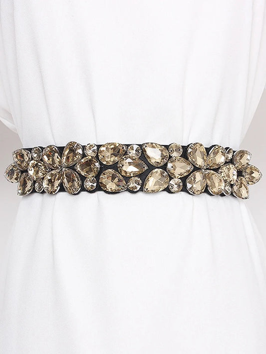Wide elastic belt