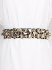 Wide elastic belt