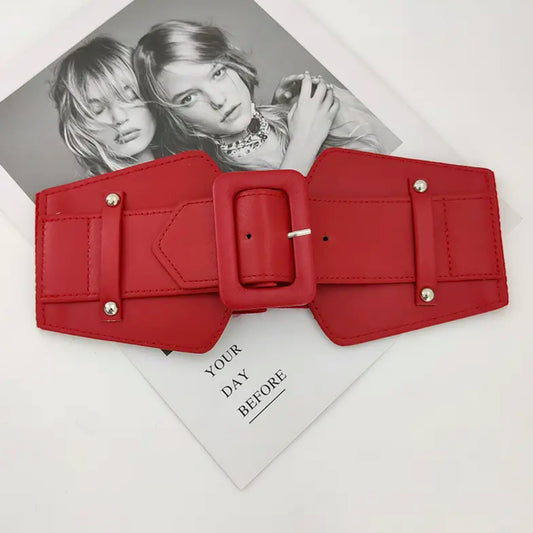 Wide elastic belt