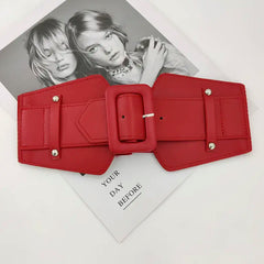 Wide elastic belt