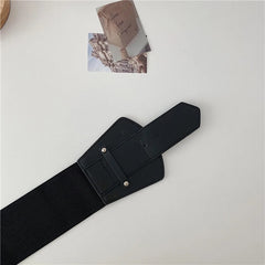 Wide elastic belt