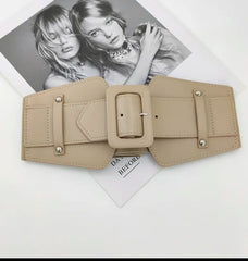 Wide elastic belt