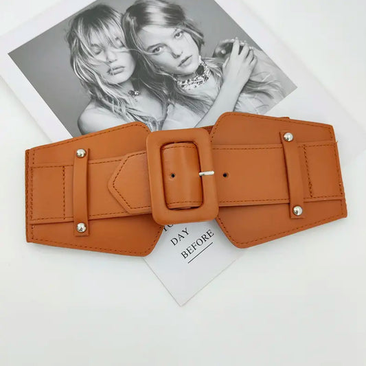 Wide elastic belt