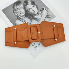 Wide elastic belt