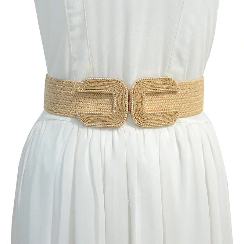 Wide elastic belt