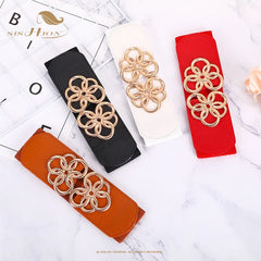 Wide elastic belt