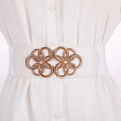 Wide elastic belt