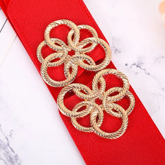 Wide elastic belt