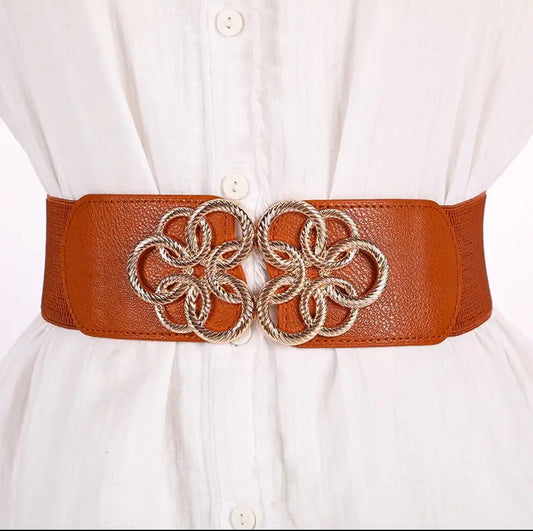 Wide elastic belt