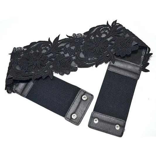 Wide elastic belt
