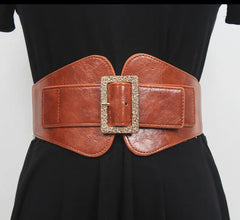Wide elastic belt