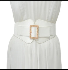 Wide elastic belt