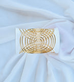 Circle Gold Cuff Bracelet