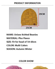 Slouchy Beanies Outdoor Wool Snow Caps Autumn Winter