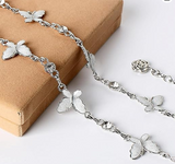 Silver Butterfly Chain Belt