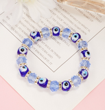 Evil Eye Palm Crystal Bracelet For Women Men