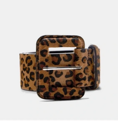 Lion Leather Belt