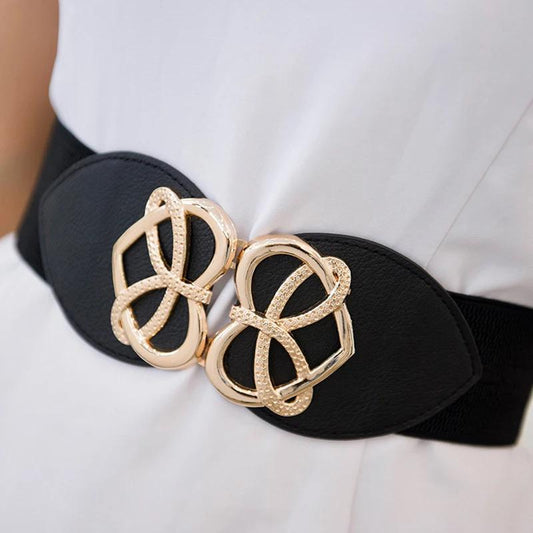 Wide elastic belt