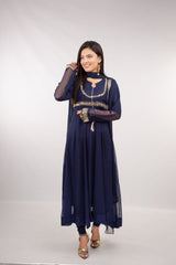 Blue-Maxi(Mirror work)