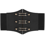Wide Elastic leather Belt