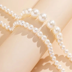 Double layer Pearl Neck Chokar