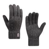 Warm gloves winter touch screen plus fleece gloves cold warm wool knitted gloves