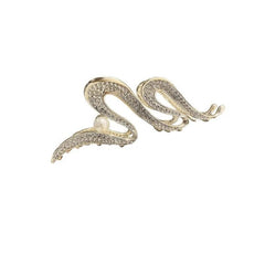 Crystal Hair Crabs Barrettes Vintage Jaw Clips