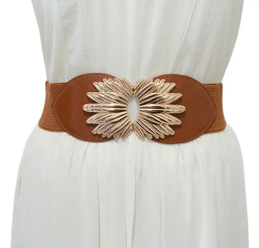 Wide elastic belt