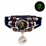 Aquarius Constellation Vintage Bracelet for Men Women