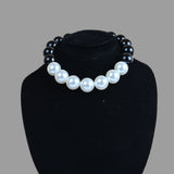 Blank n white Pearl Necklace