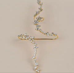 Zircon Palm  Ring Bracelet