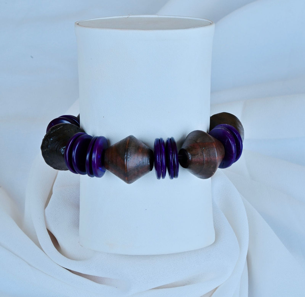 Boardwalk Blue Wood-Bracelets