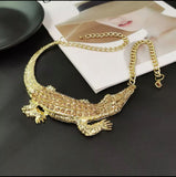 Crocodile Statement Necklace