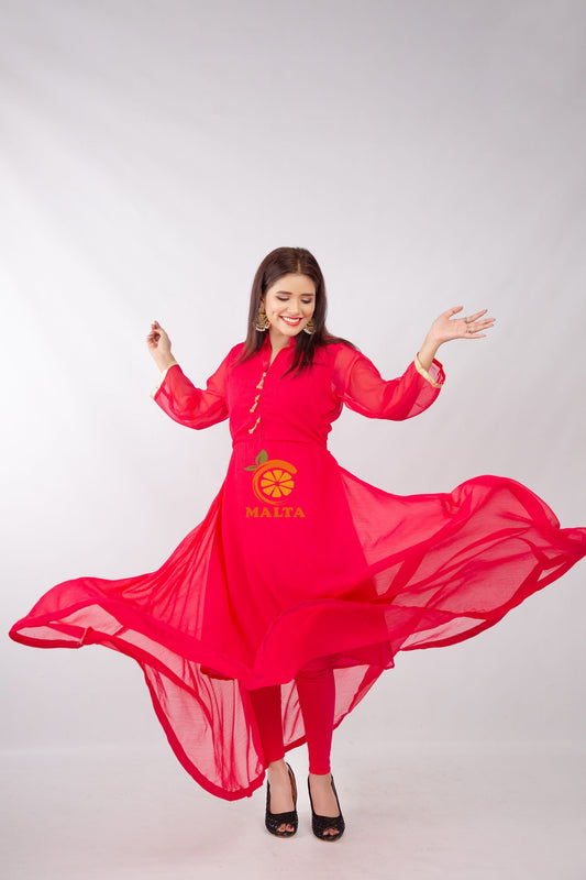 Shocking pink-Maxi