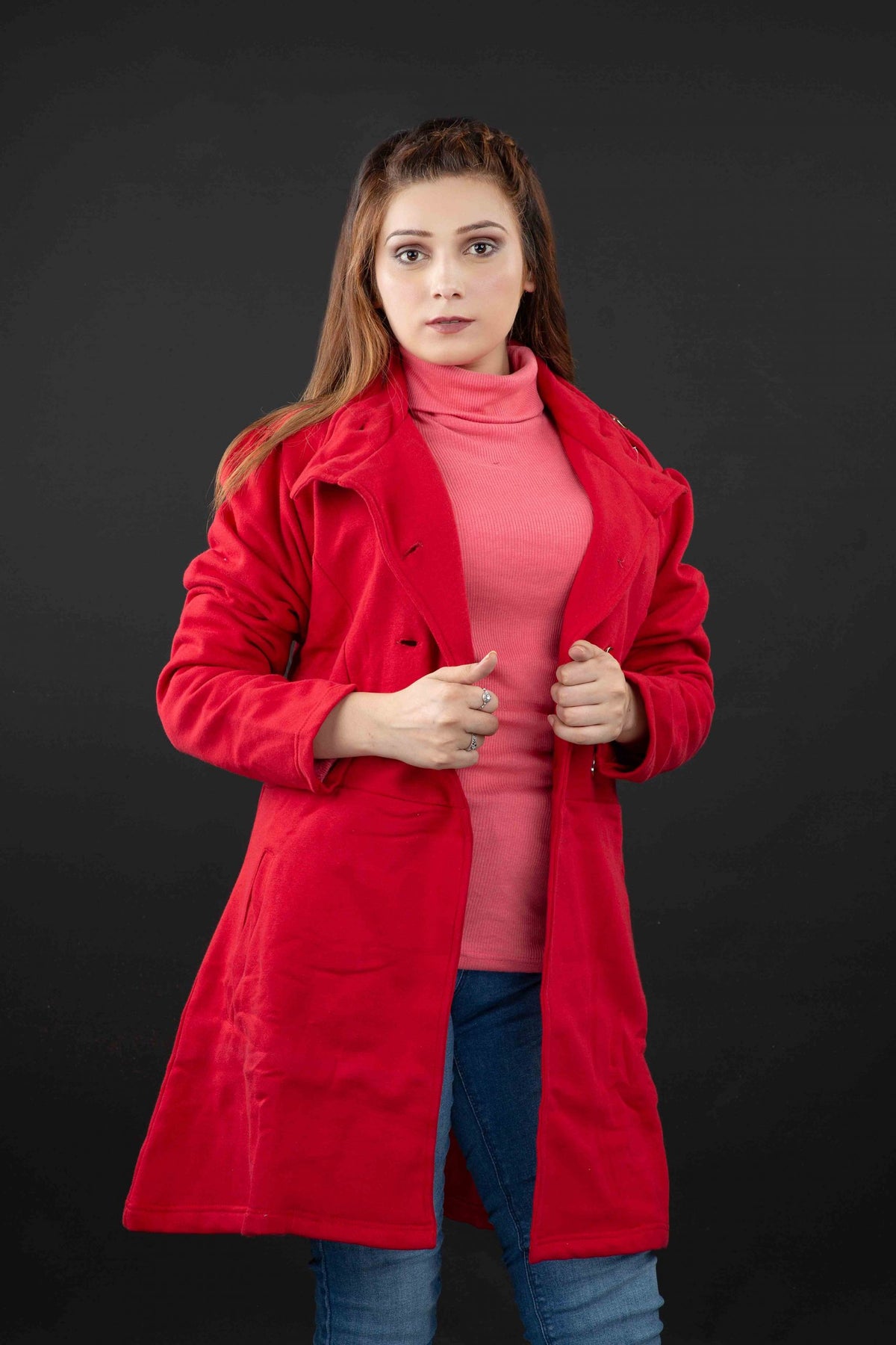 Mehroon Long Jacket