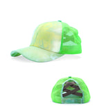 Tie-Dye Acid Wash Adjustable Snap Back Cap