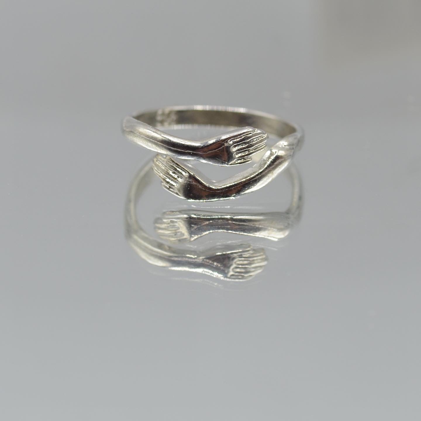 Handy Style Silver Ring